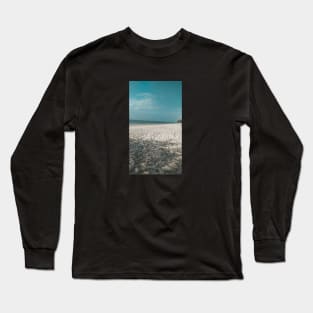 Turquoise blue ocean with white sandy beach Long Sleeve T-Shirt